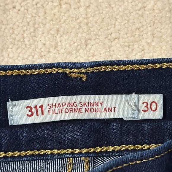 Levis 311 ~ Shaping Skinny ~  Blue Jeans ~ Stretch Denim ~ Unisex 30 x 30 - Picture 3 of 8